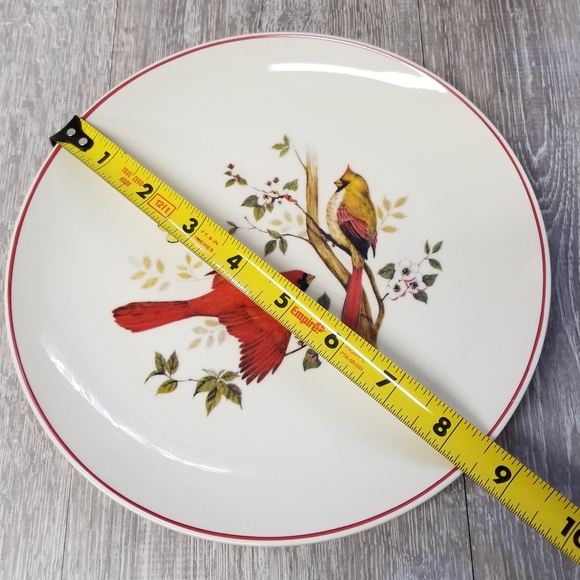 Springtime cardinal bird plate - Picture 5 of 8
